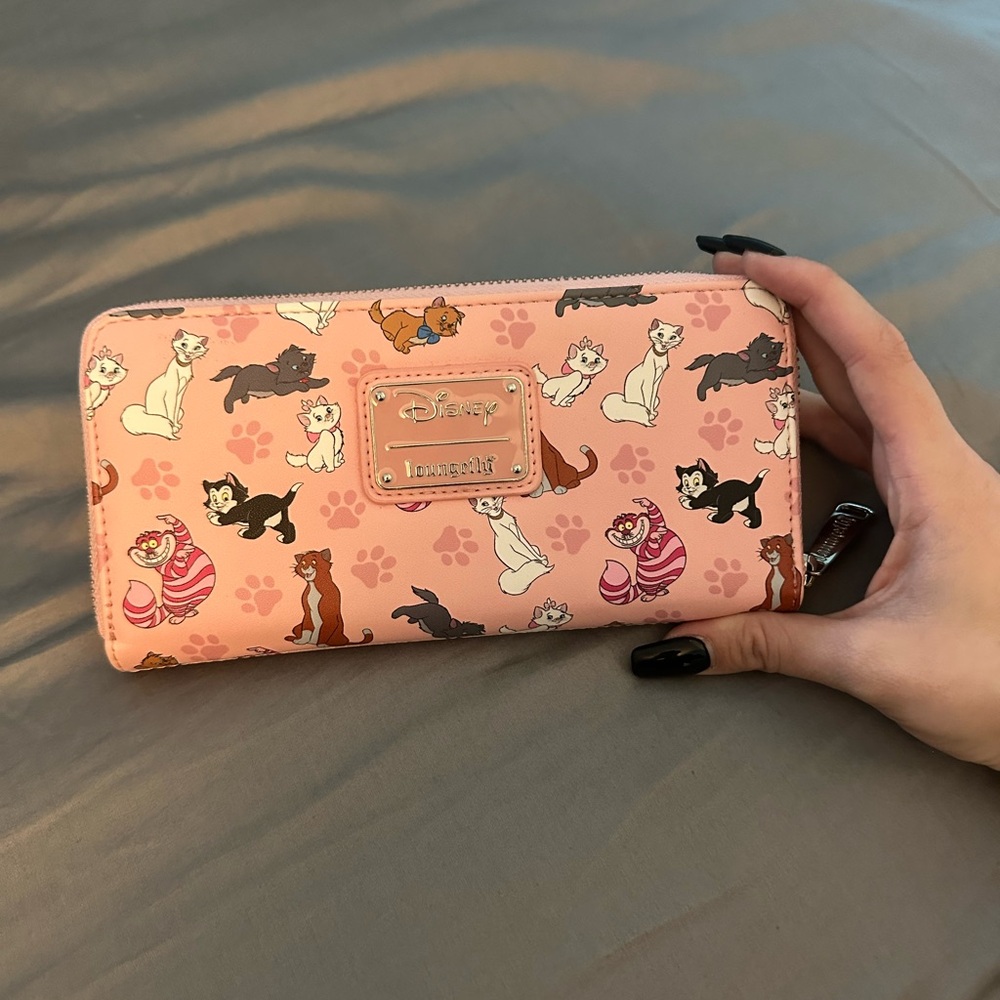 Disney Loungefly Cat Print Wallet